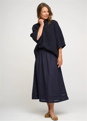 Change rib knit Navy Melange Moshi Moshi 